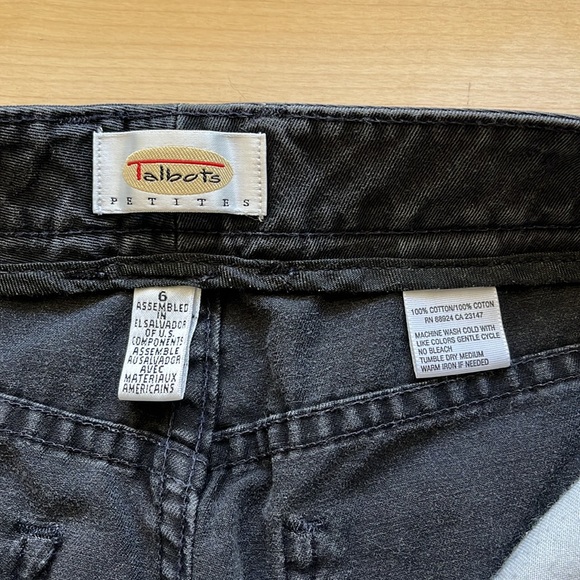 EUC Vintage Talbots High Waist Jeans Black Size 6 Petite - Picture 4 of 16